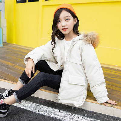 Παιδικό ασύμμετρο μπουφάν για κορίτσια σε διάφορα χρώματα