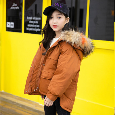 Παιδικό ασύμμετρο μπουφάν για κορίτσια σε διάφορα χρώματα