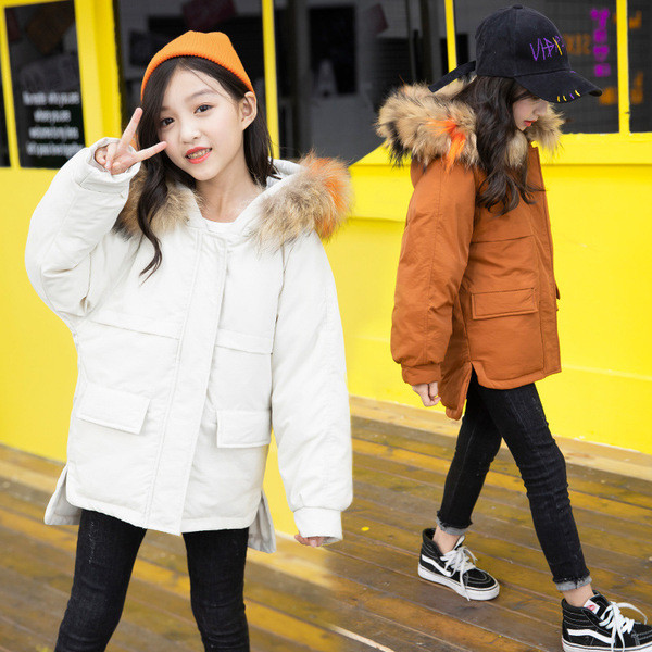 Παιδικό  ασύμμετρο μπουφάν για κορίτσια σε διάφορα χρώματα