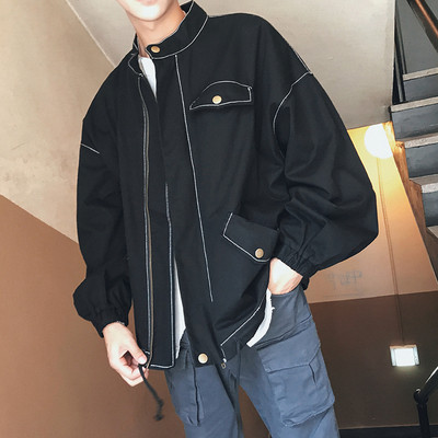 Férfi kabát őszi széles modellhez, két színben