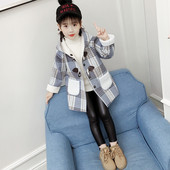 Gyermek kockás kabát lányoknak két színben