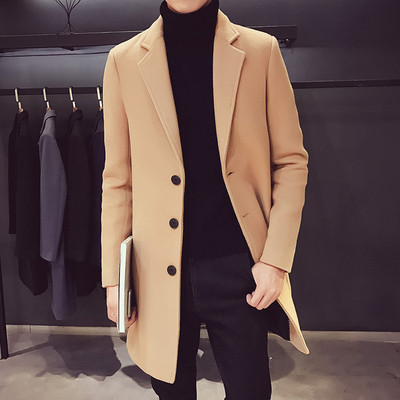 Ново стилно мъжко палто за есента и зимата в различни цветове
