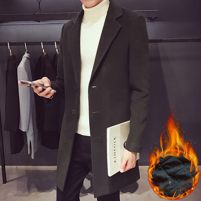 Νέο κομψό ανδρικό παλτό για το φθινόπωρο και το χειμώνα σε διαφορετικά χρώματα