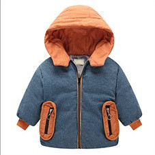 Kényelmes téli gyerekkabát kapucnis lányoknak és fiúknak egyaránt