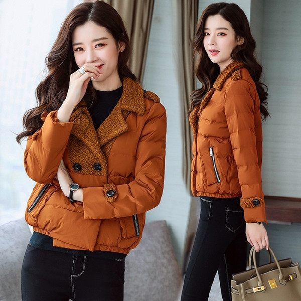 Modern női kabát gombokkal, többféle színben