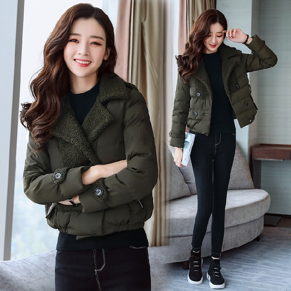 Modern női kabát gombokkal, többféle színben