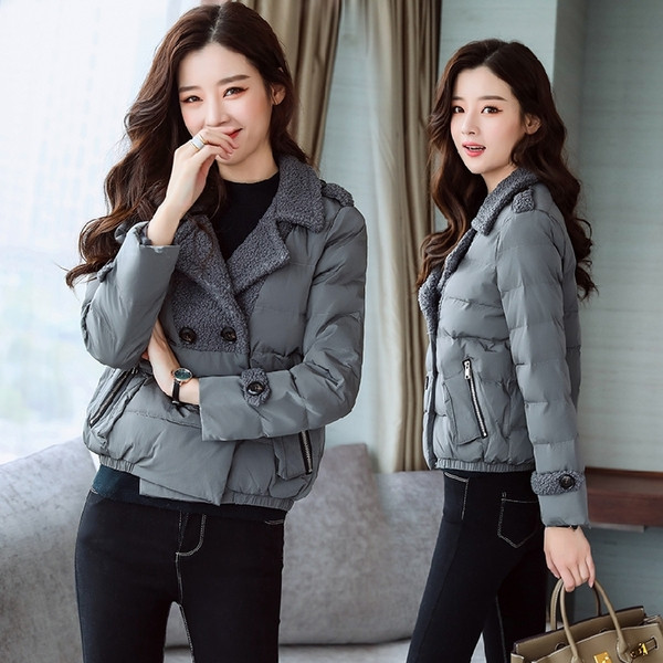 Modern női kabát gombokkal, többféle színben