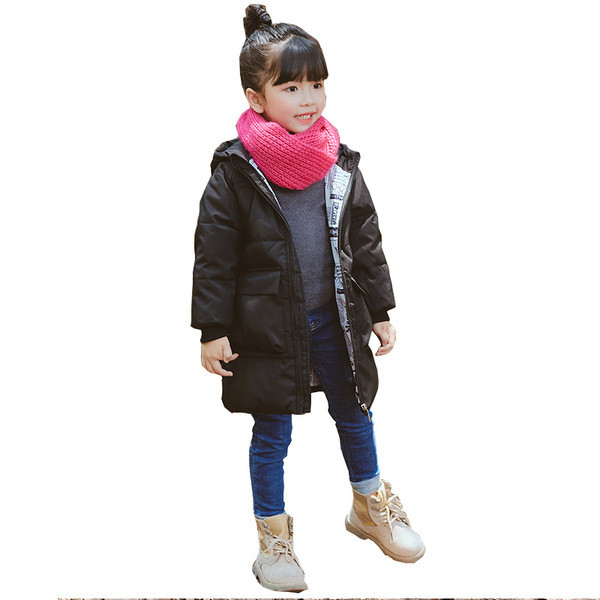 Μακρύ παιδικό μπουφάν σε διάφορα χρώματα κατάλληλο για κορίτσια και αγόρια