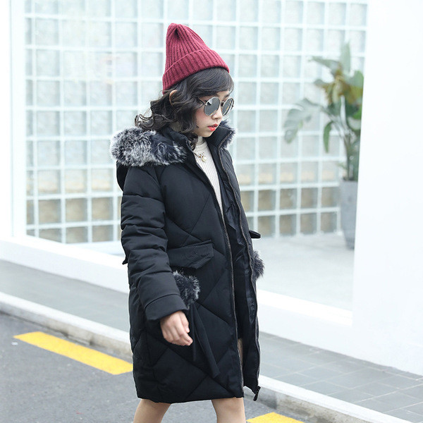 Απαλό χειμωνιάτικο παιδικό μπουφάν για κορίτσια σε τέσσερα χρώματα