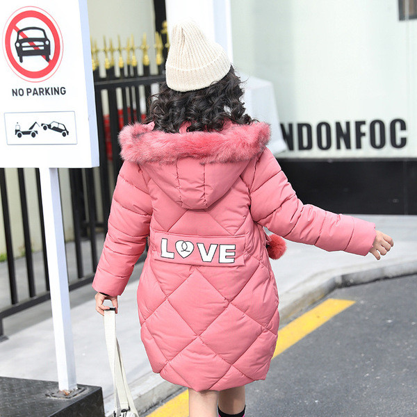 Απαλό χειμωνιάτικο παιδικό μπουφάν για κορίτσια σε τέσσερα χρώματα