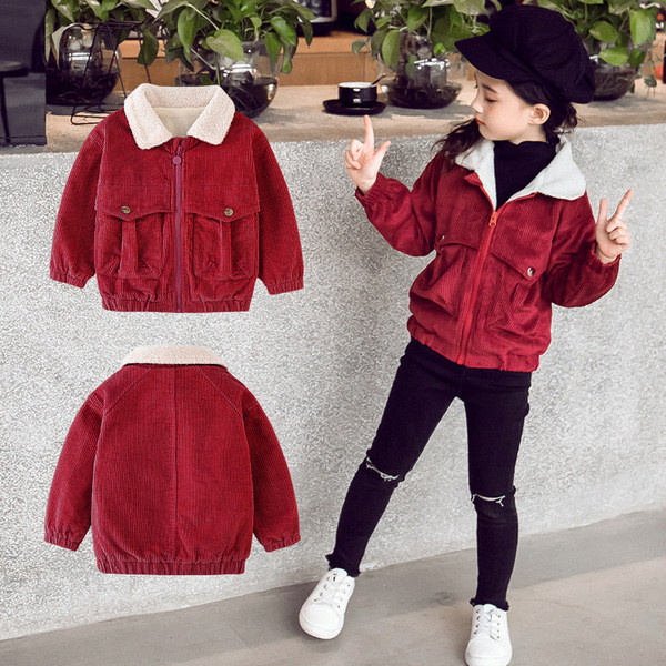 Napi vastag gyerekkabát lányoknak két színben