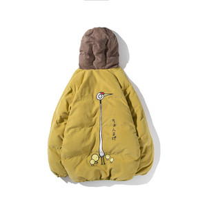 Új férfi és női téli kabát hátul rátéttel - két színben