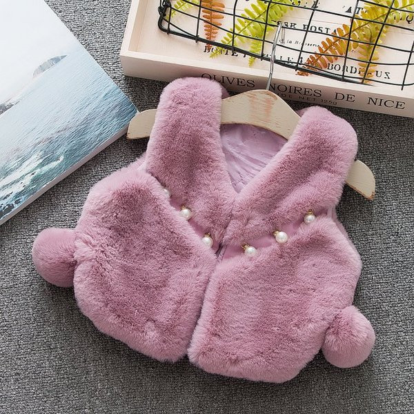 Stílusos gyerek pehelymellény lányoknak gyöngyökkel