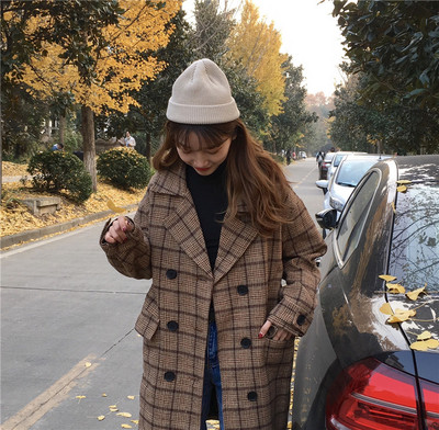 Дамско палто широк модел в два цвята