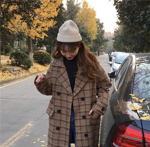 Дамско палто широк модел в два цвята