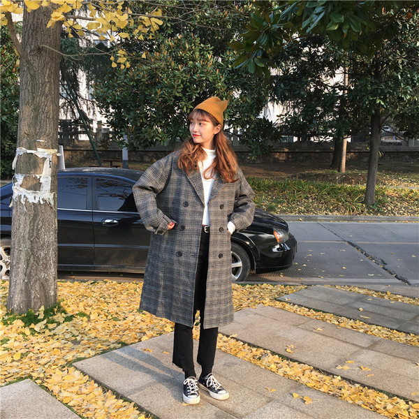 Дамско палто широк модел в два цвята