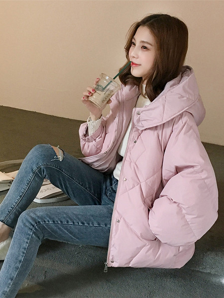 Дамско  стилно яке с качулка в три цвята