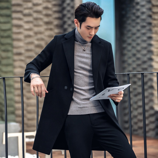 НОВО стилно мъжко палто в пет цвята