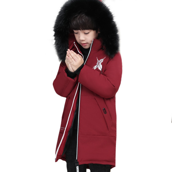 Модерно детско дълго яке за момчета в два цвята 