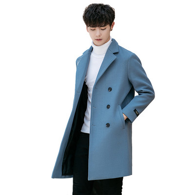 Елегантно мъжко палто за есента и зимата в четири цвята