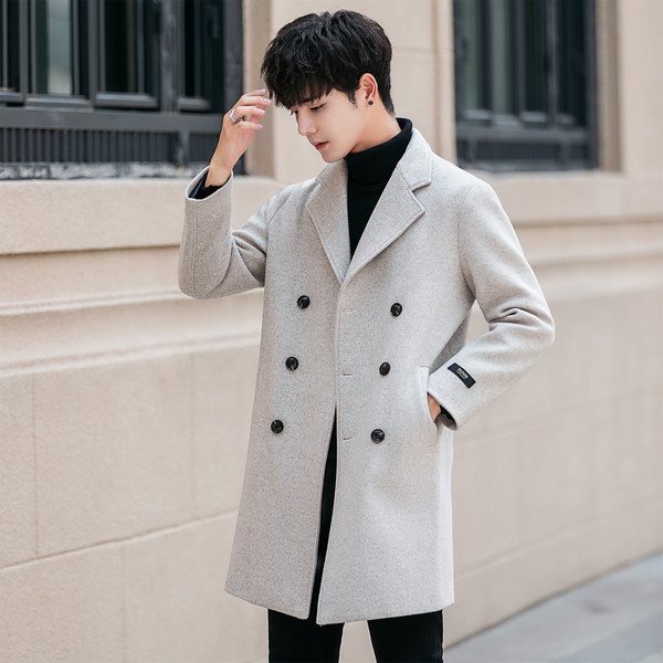 Елегантно мъжко палто за есента и зимата в четири цвята