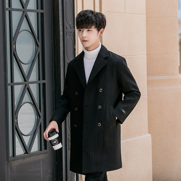 Елегантно мъжко палто за есента и зимата в четири цвята