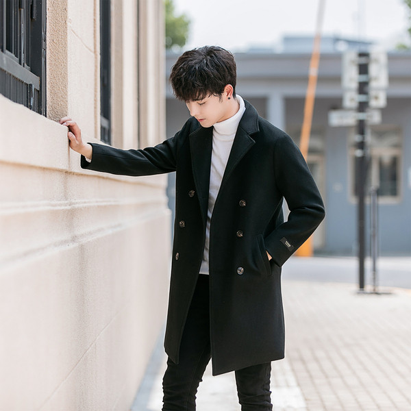 Елегантно мъжко палто за есента и зимата в четири цвята