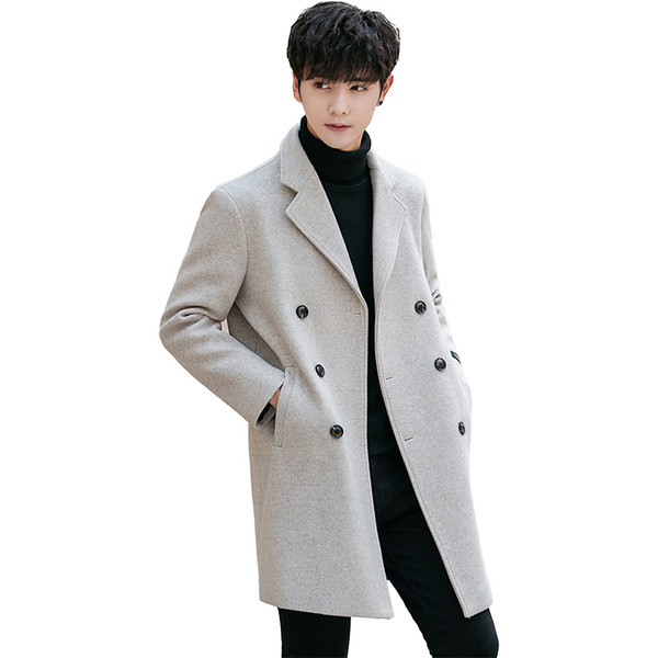 Елегантно мъжко палто за есента и зимата в четири цвята