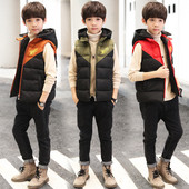 Удобен детски елек за момчета в три цвята