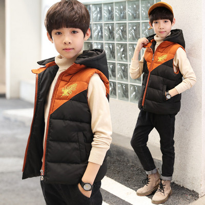 Удобен детски елек за момчета в три цвята