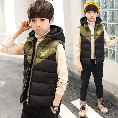 Удобен детски елек за момчета в три цвята