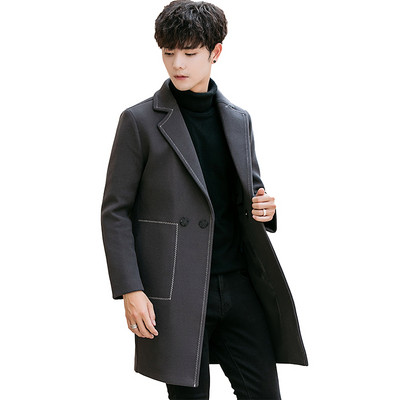 Ново елегантно мъжко палто в четири цвята