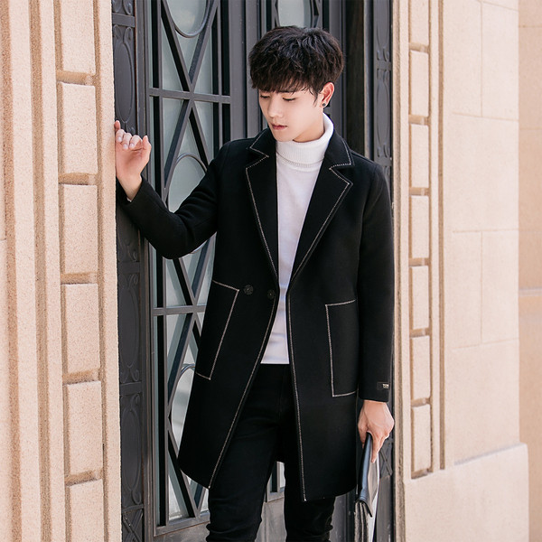 Ново елегантно мъжко палто в четири цвята