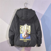 Jachetă de iarnă sport de zi cu zi cu glugă și aplicație colorată în două culori