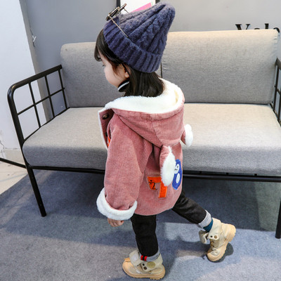 Moдерно детско яке за момичета с мека потплата и 3D елементи