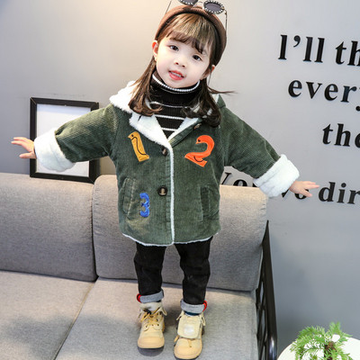 Moдерно детско яке за момичета с мека потплата и 3D елементи