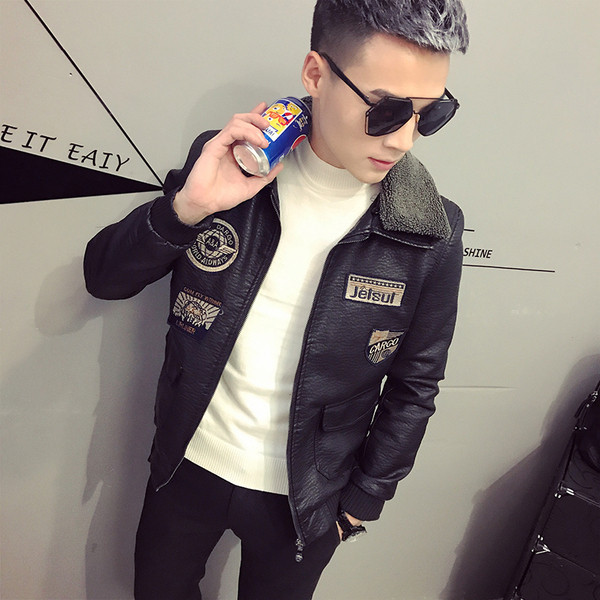 ХИТ Актуално мъжко яке от еко кожа в два модела 