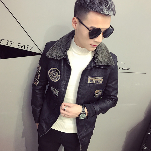 ХИТ Актуално мъжко яке от еко кожа в два модела 