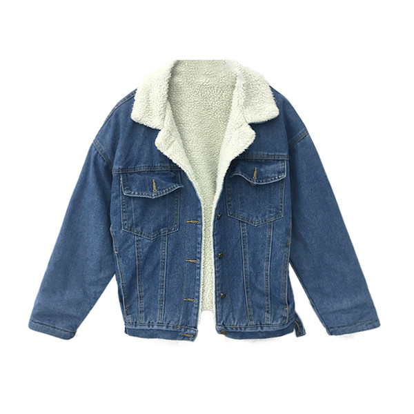 Дънково дамско яке с мека подплата в светъл и тъмен цвят