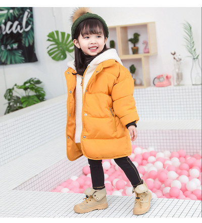 Eжедневно детско яке за момичета с плътна потплата в три цвята