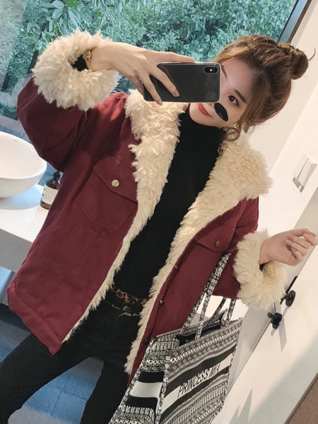 Дамско стилно яке с мека подплата в три цвята