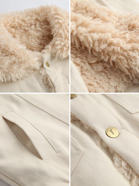 Дамско стилно яке с мека подплата в три цвята