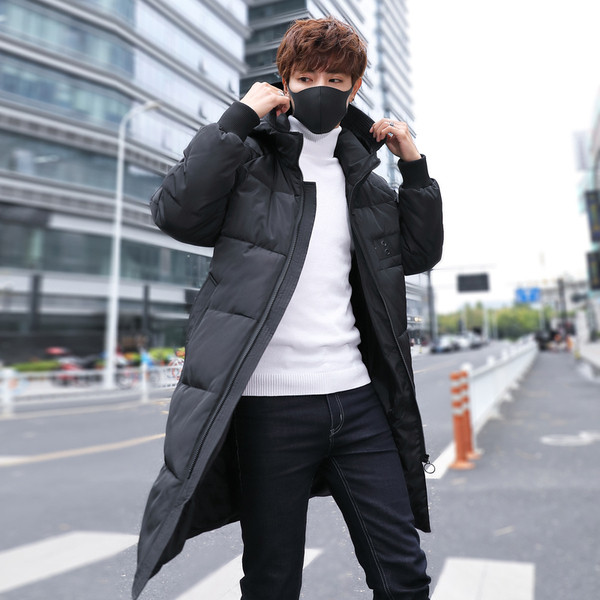 Стилно мъжко зимно яке с качулка в няколко цвята 