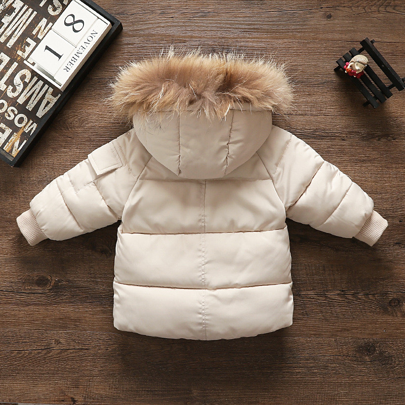 Moдерно детско яке за момичета в бял и розов цвят