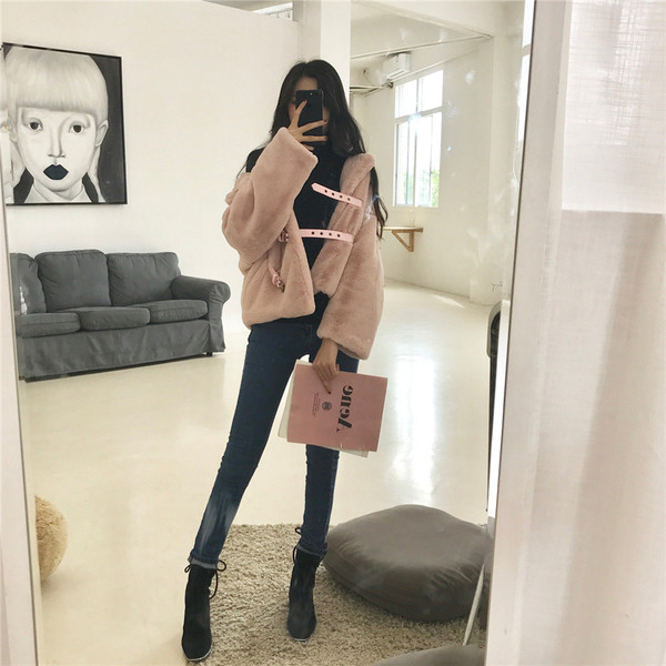 Модерно дамско яке в два цвята - червен и розов