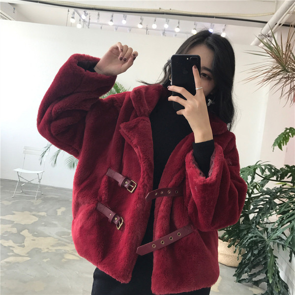 Модерно дамско яке в два цвята - червен и розов