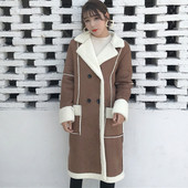 Актуално дамско дълго яке в два цвята