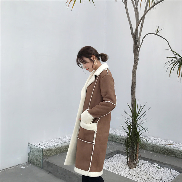 Актуално дамско дълго яке в два цвята