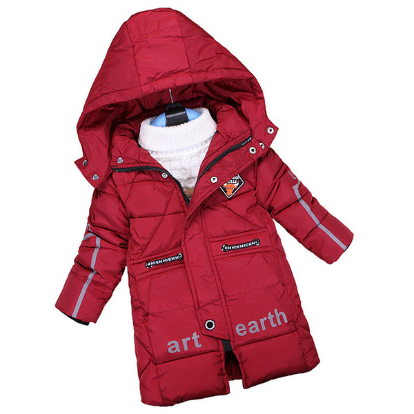 Модерно детско яке за момчета с надпис в два цвята