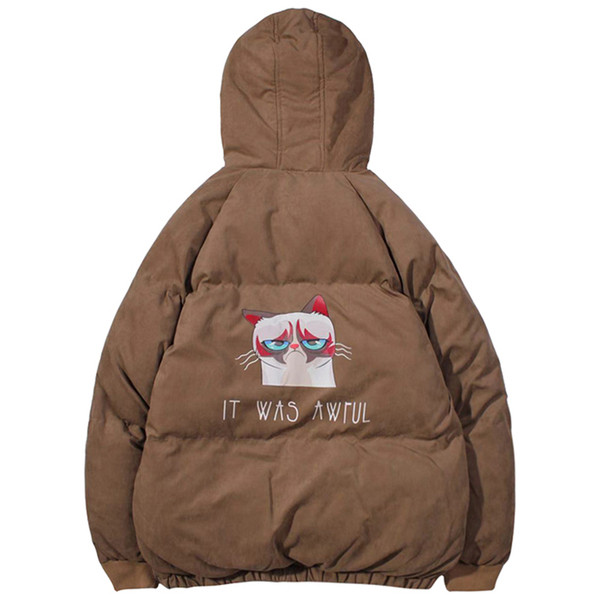 Нов модел мъжко зимно яке с качулка и сцветна апликация в няколко цвята 